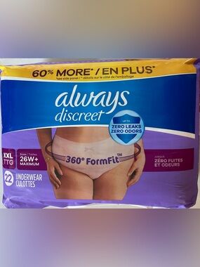 Always Discreet Bottoms XXL